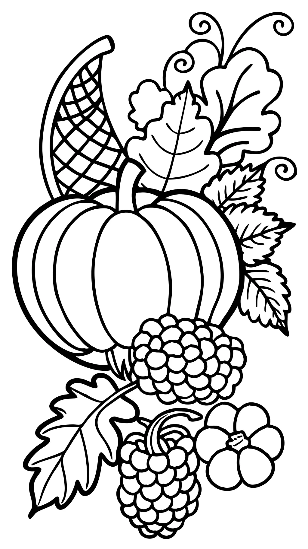 cornucopia coloring pages